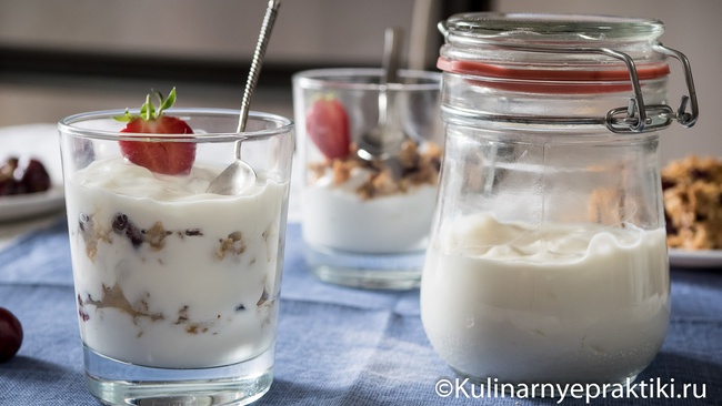 Домашний йогурт без йогуртницы из молока