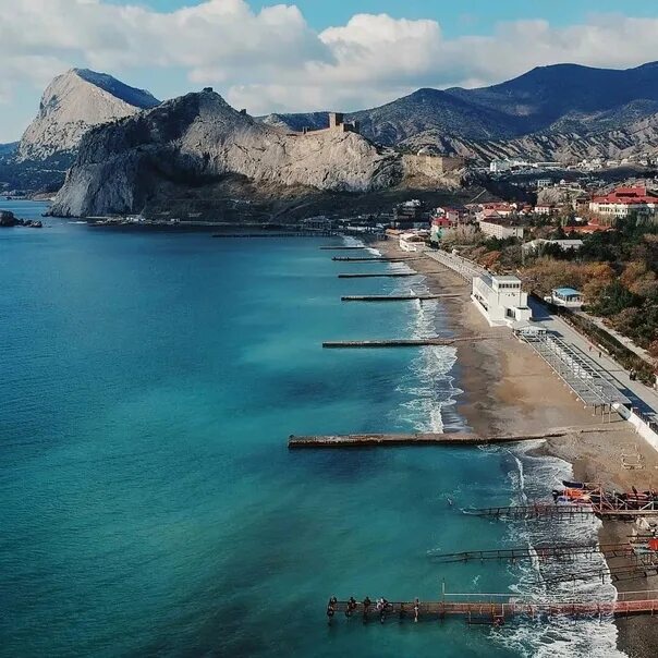 Крым набережная пляж